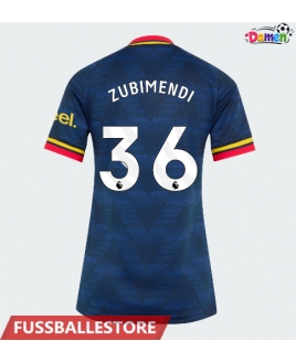 Günstige Arsenal Martin Zubimendi #36 Auswärtstrikot Damen 2026-27 Kurzarm